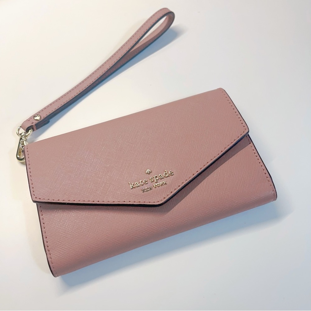 Kate Spade Mauve Laurel Way wristlet - NWOT